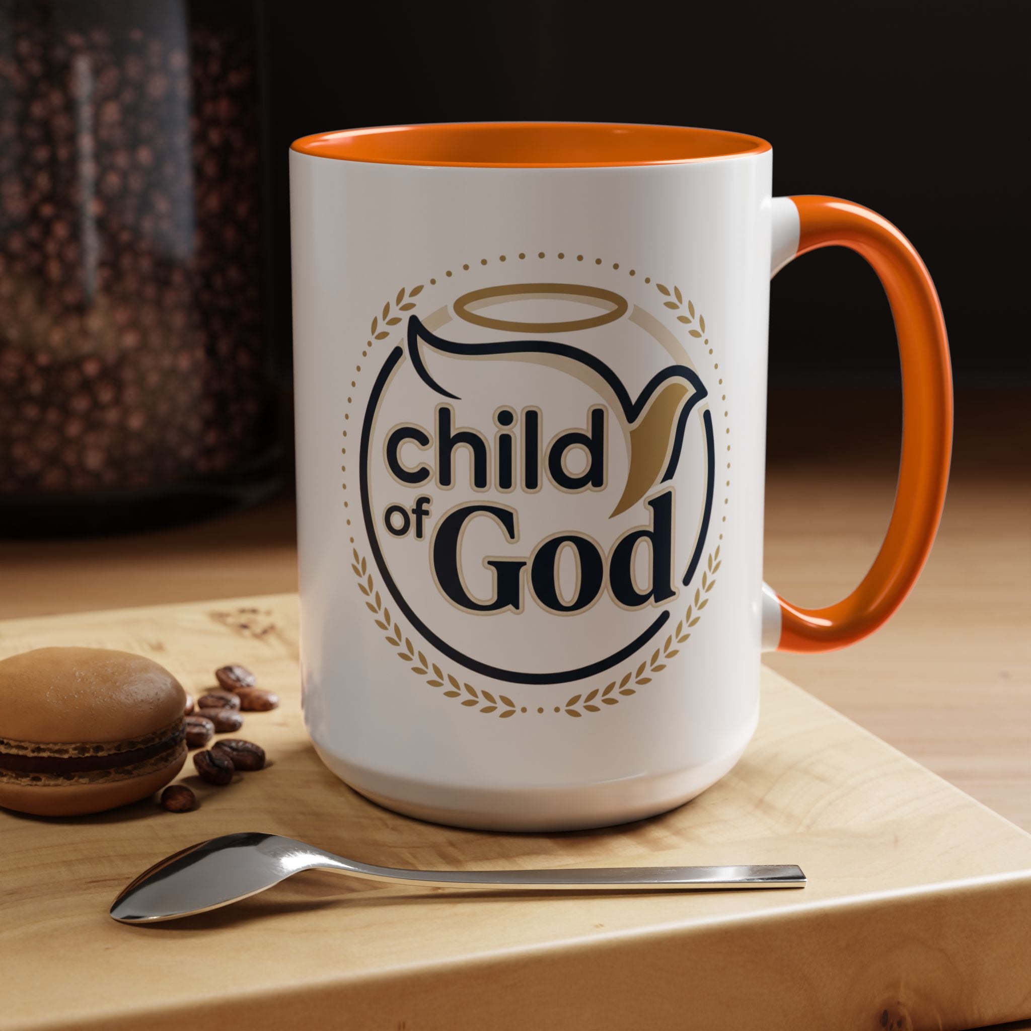 Child of God Accent Coffee Mug — 11/15 oz Christian Faith Ceramic Mug
