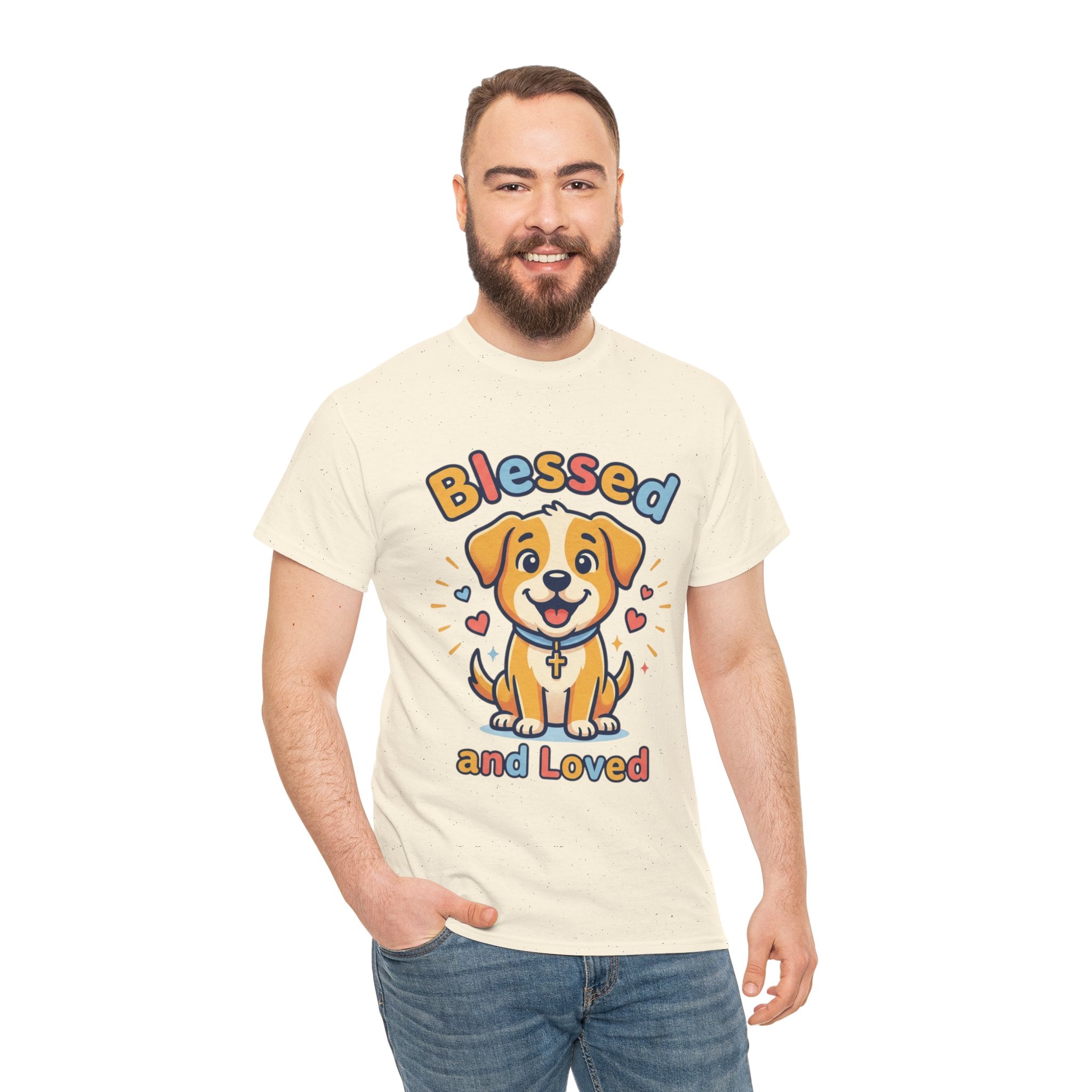 Blessed and Loved Puppy T-Shirt — Cute Dog Graphic Tee for Pet Lovers