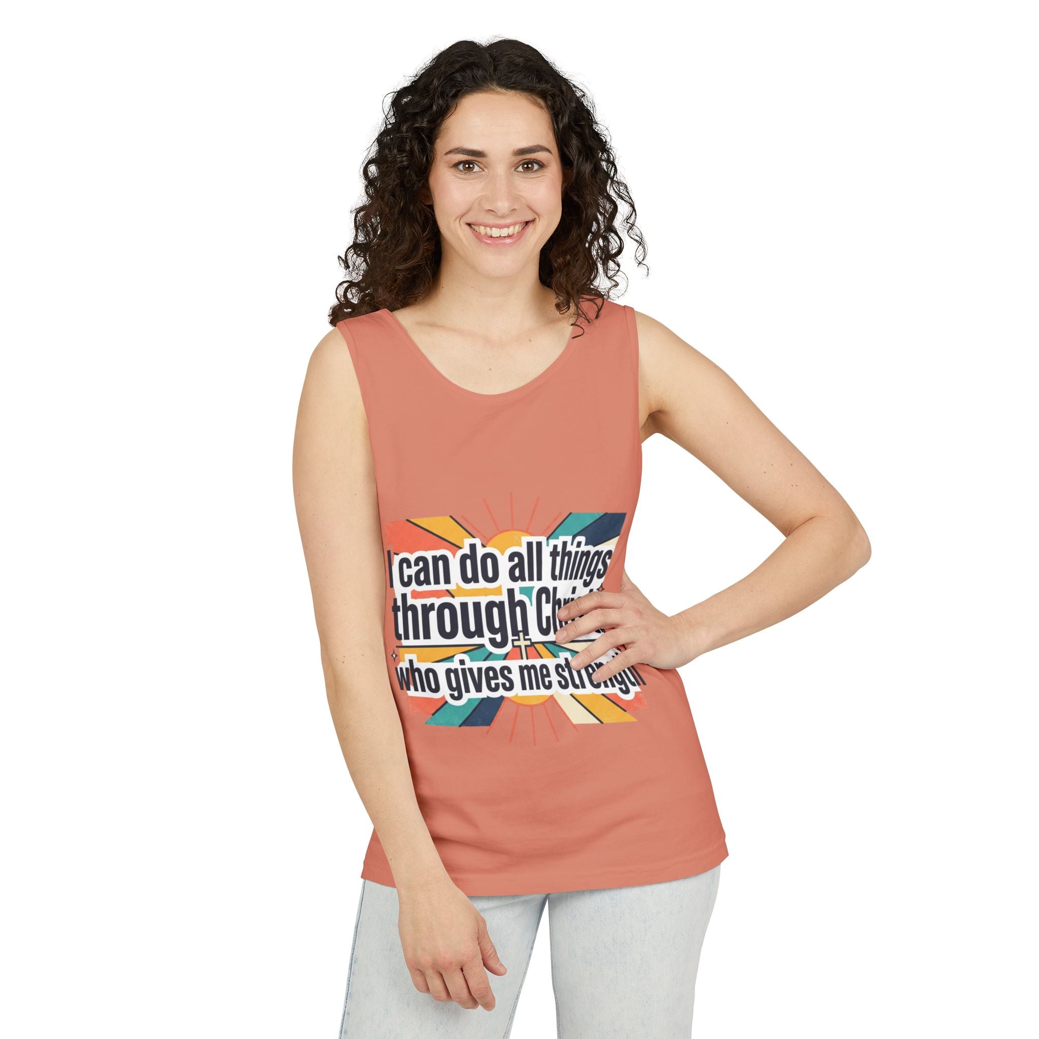 I can do all things tank top | Christian faith apparel