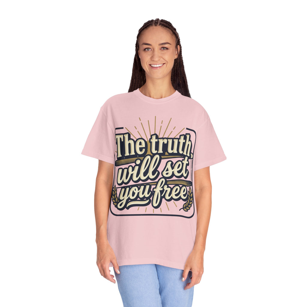 T-Shirt — "The Truth Will Set You Free" Inspirational Graphic Tee