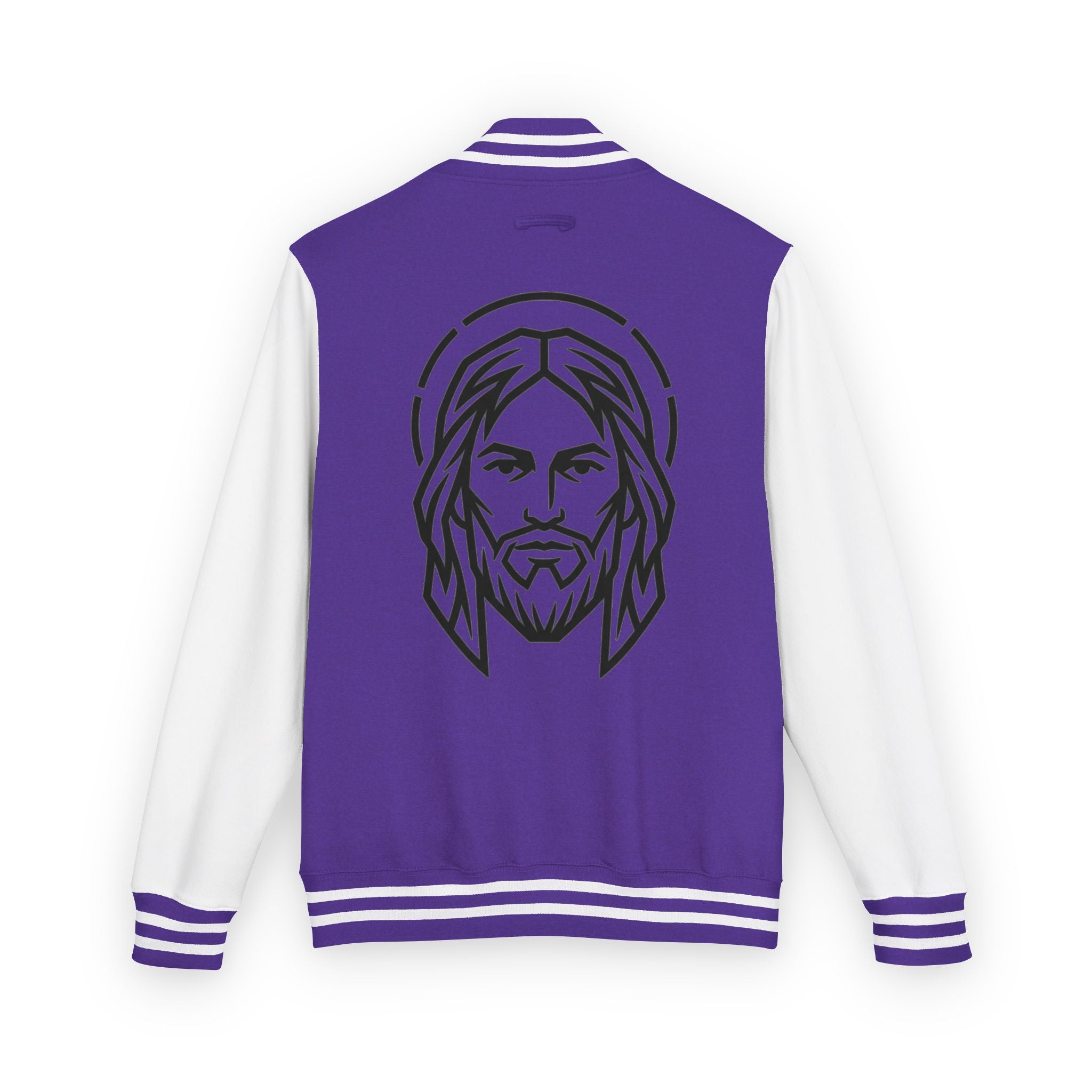 Christ Emblem Letterman Jacket | Red White Varsity