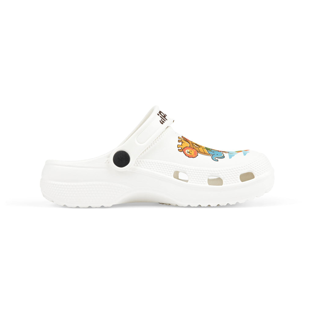 Noah's Ark Animals All Aboard Clogs | Kids EVA Foam Clogs