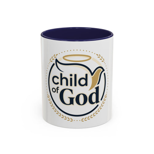 Child of God Accent Coffee Mug — 11/15 oz Christian Faith Ceramic Mug