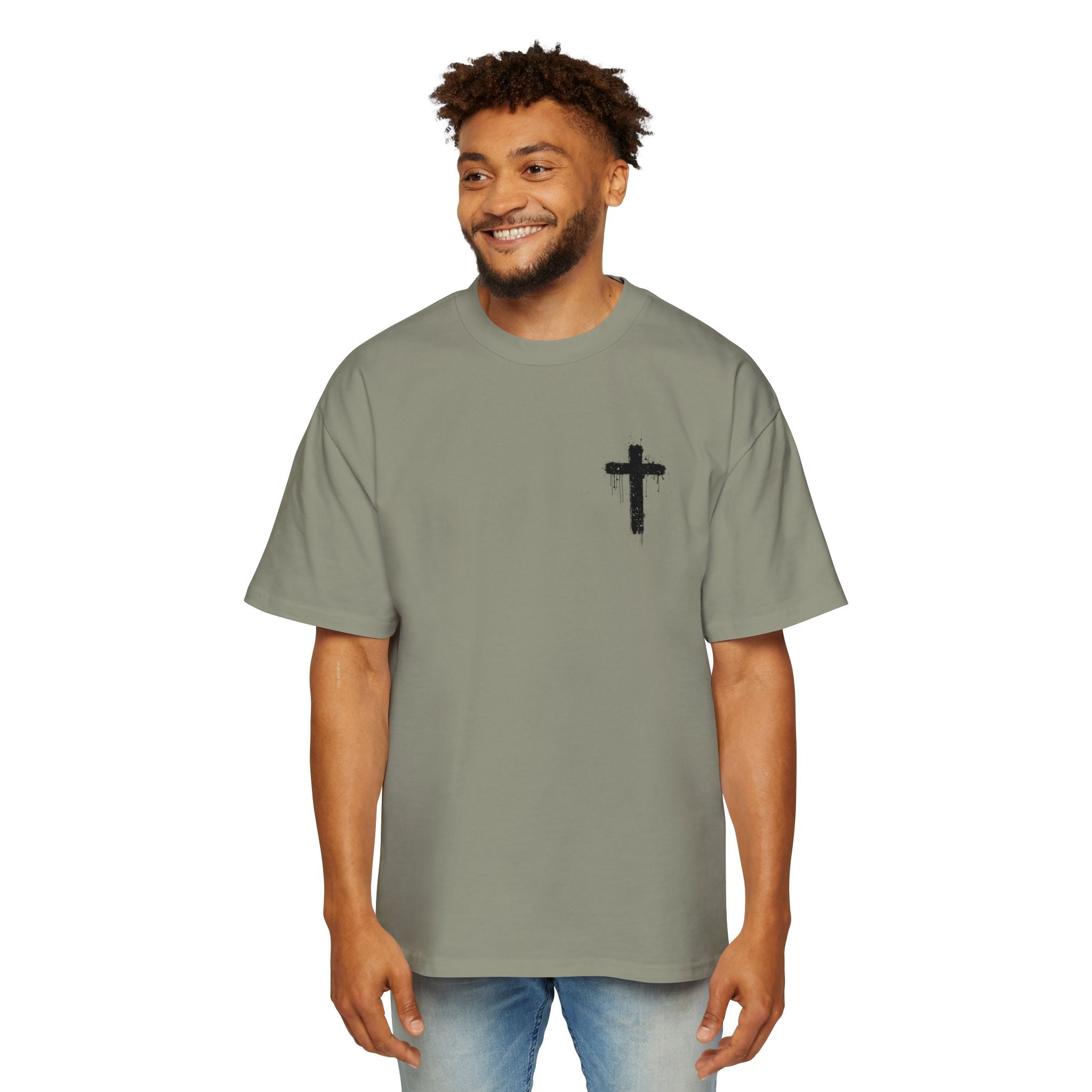 Dripping Paint Cross T-Shirt | Grunge Christian Tee