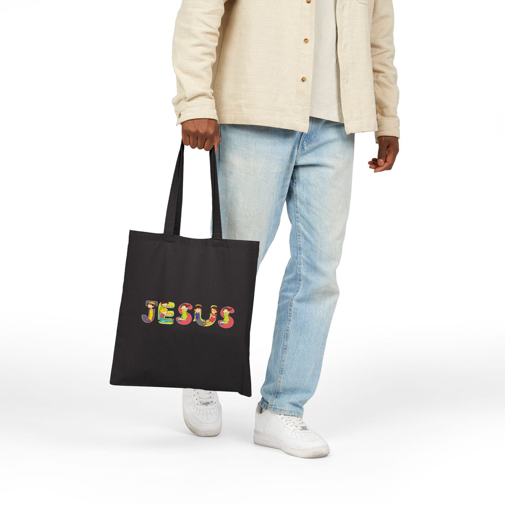 Jesus Tote | Christian encouragement, pastel retro groovy