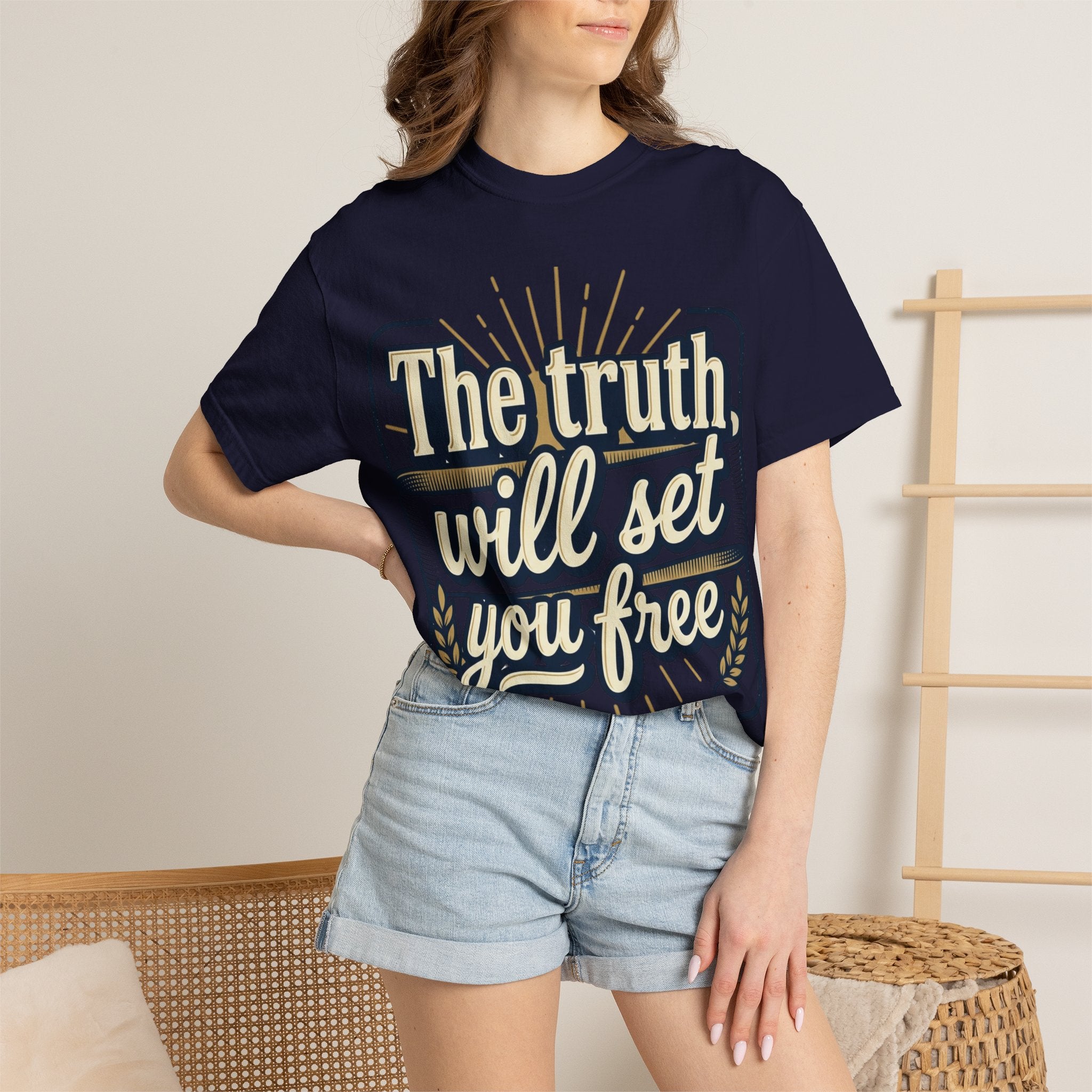 T-Shirt — "The Truth Will Set You Free" Inspirational Graphic Tee