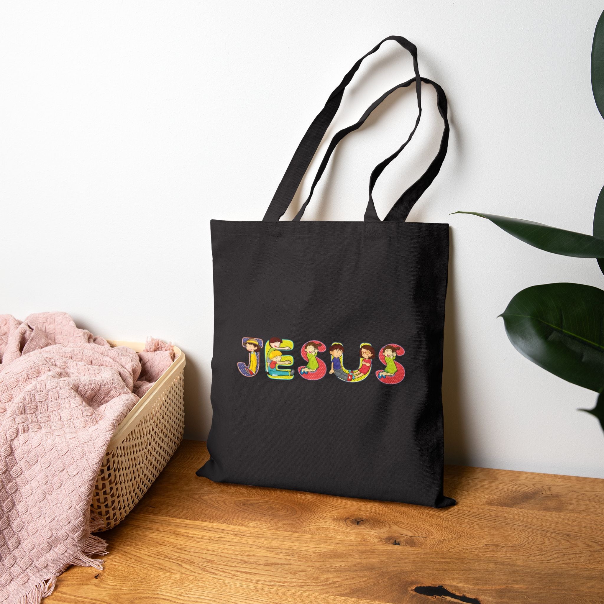 Jesus Tote | Christian encouragement, pastel retro groovy