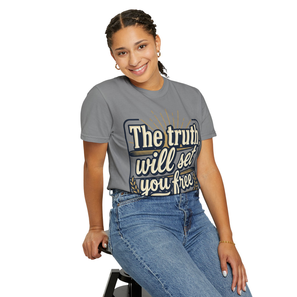 T-Shirt — "The Truth Will Set You Free" Inspirational Graphic Tee