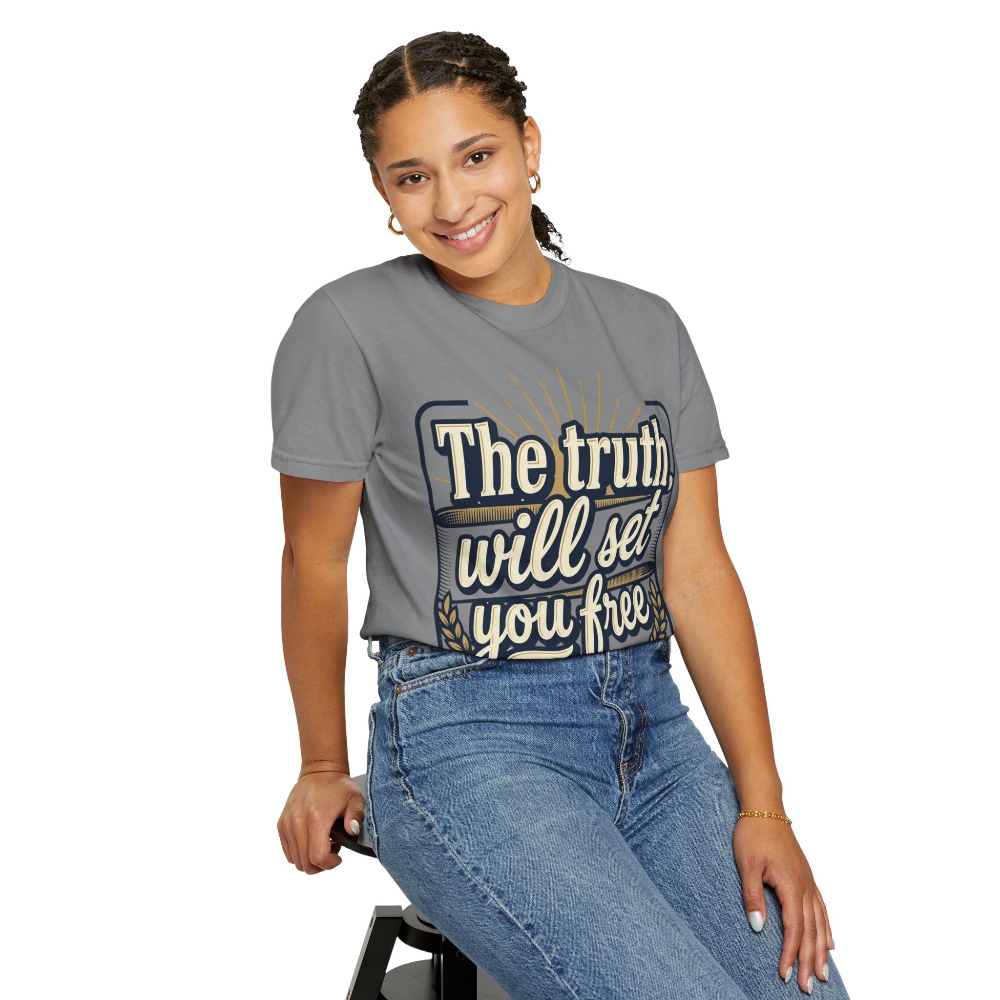 T-Shirt — "The Truth Will Set You Free" Inspirational Graphic Tee