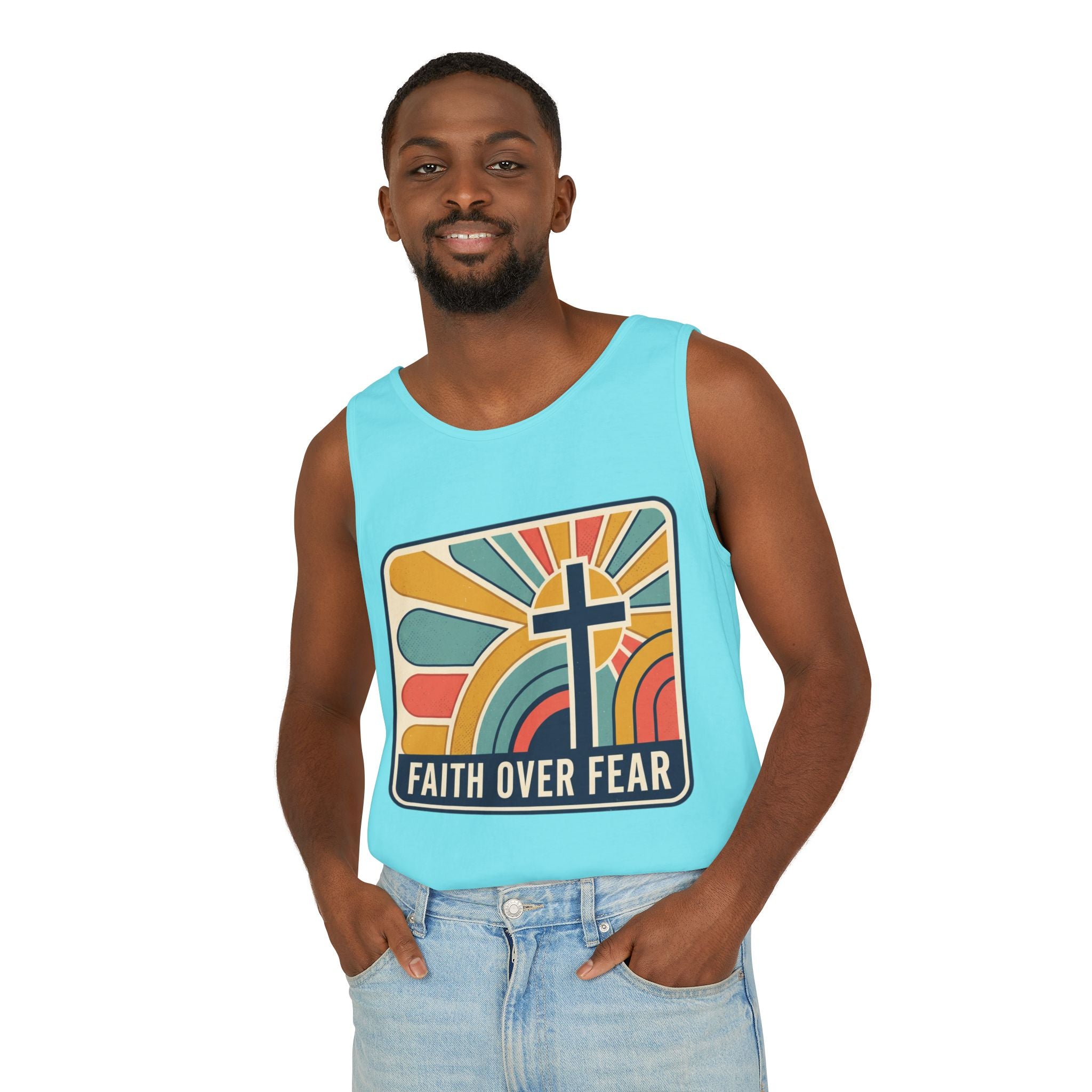 Faith over Fear tank top | Christian faith apparel