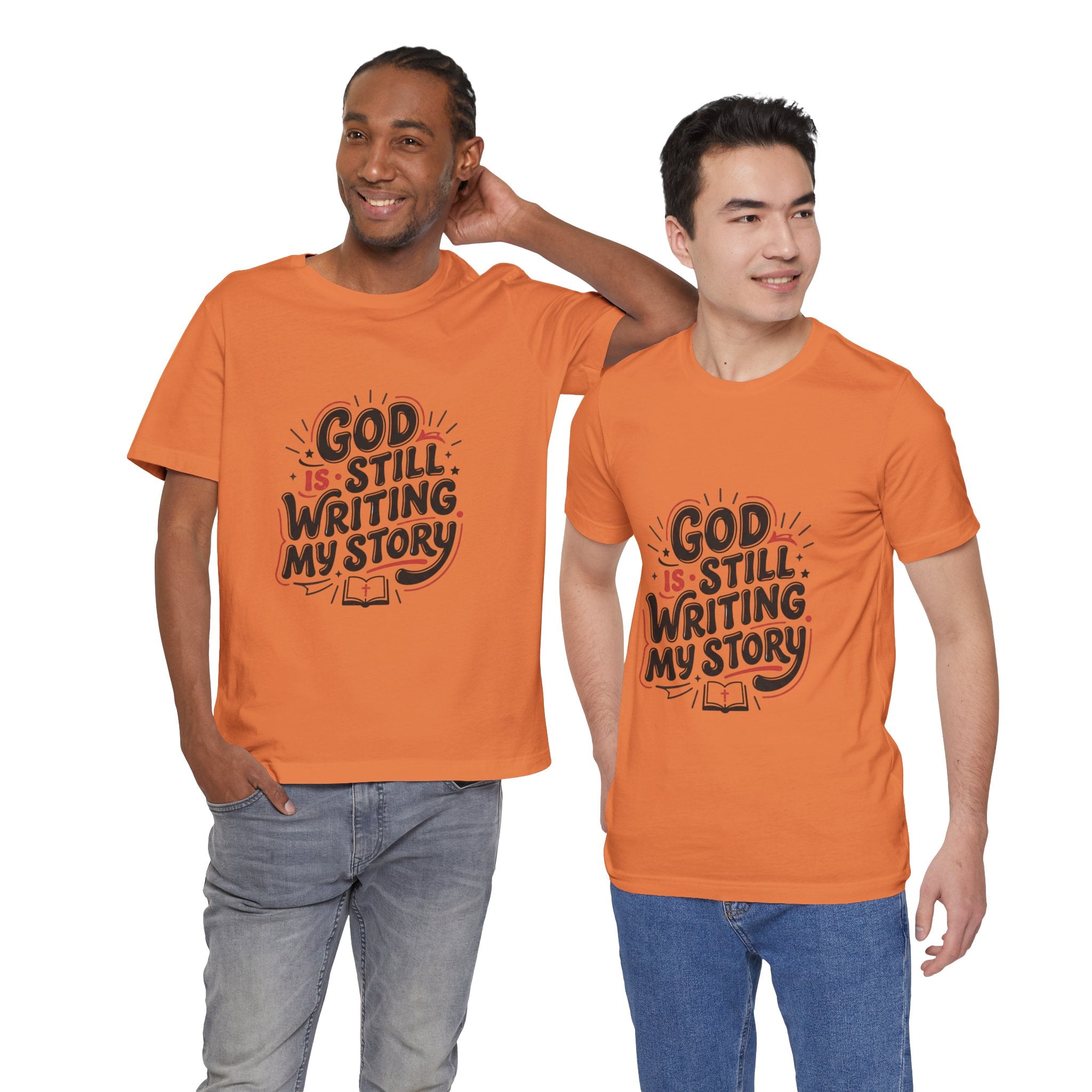 God Is Still Writing My Story T-Shirt | Christian encouragement, pastel groovy scripture