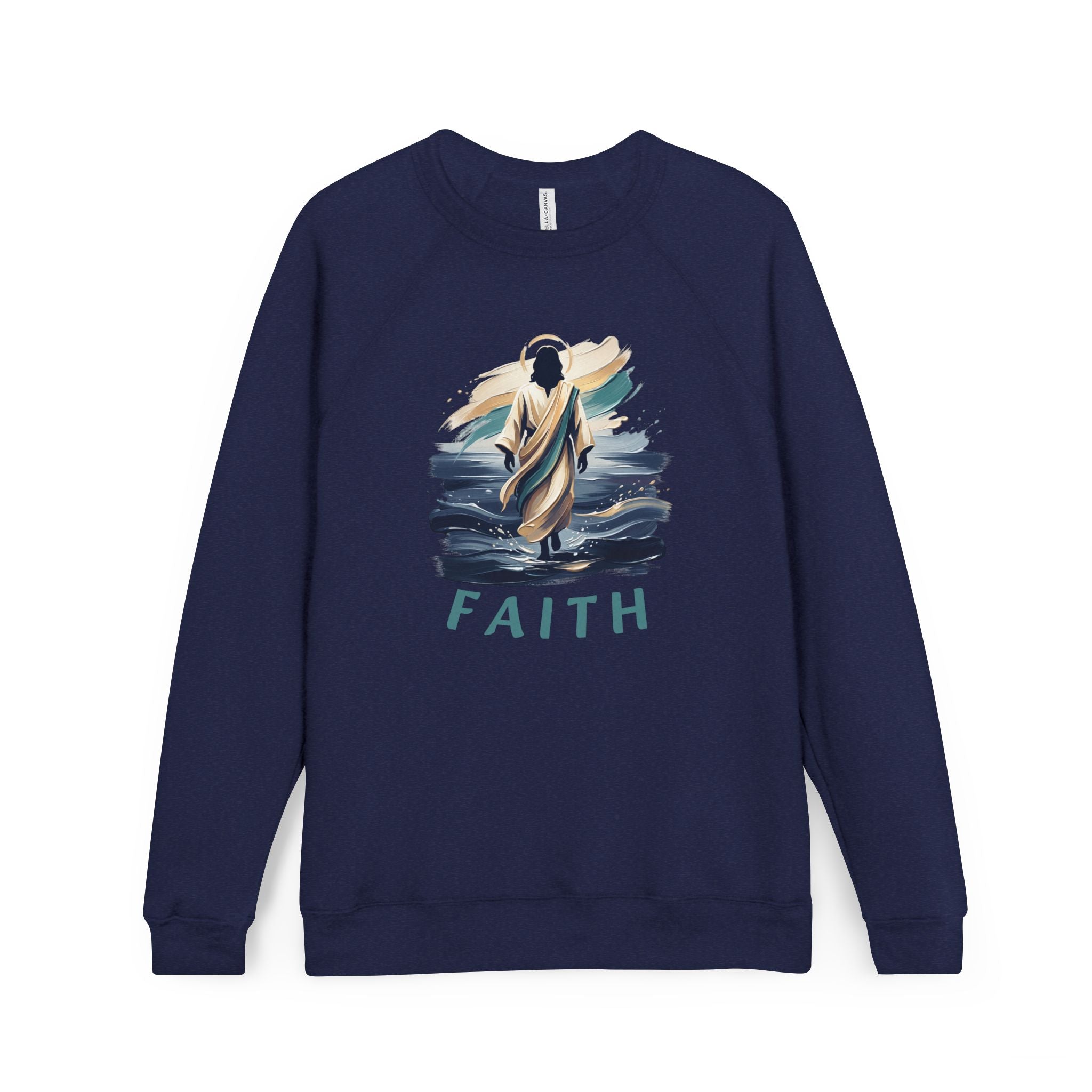 Christian walking on water Sweatshirt — "Faith"