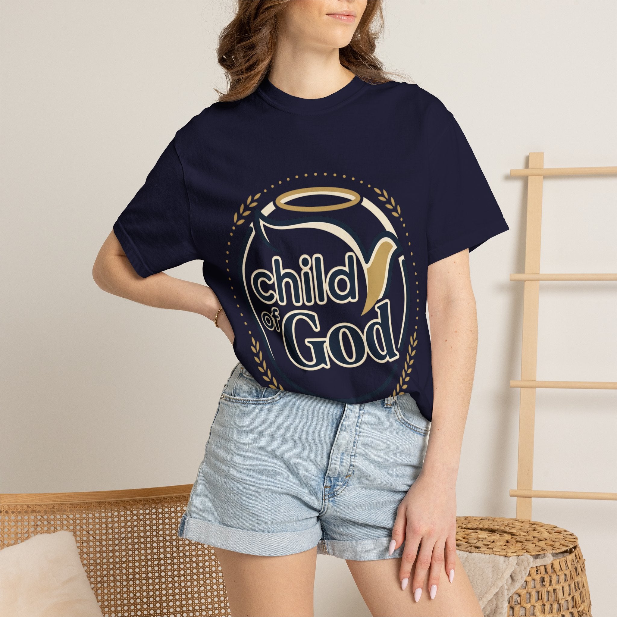 Child of God T‑Shirt — Faith Christian Tee with Dove & Halo