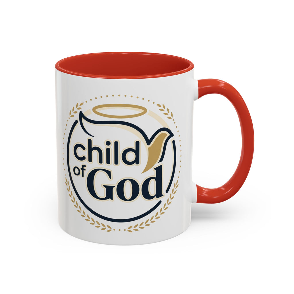 Child of God Accent Coffee Mug — 11/15 oz Christian Faith Ceramic Mug