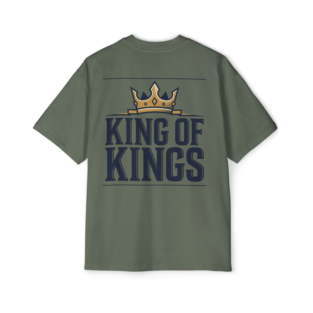 King of Kings Tee — Men's Oversized Graphic T-Shirt with Crown Design