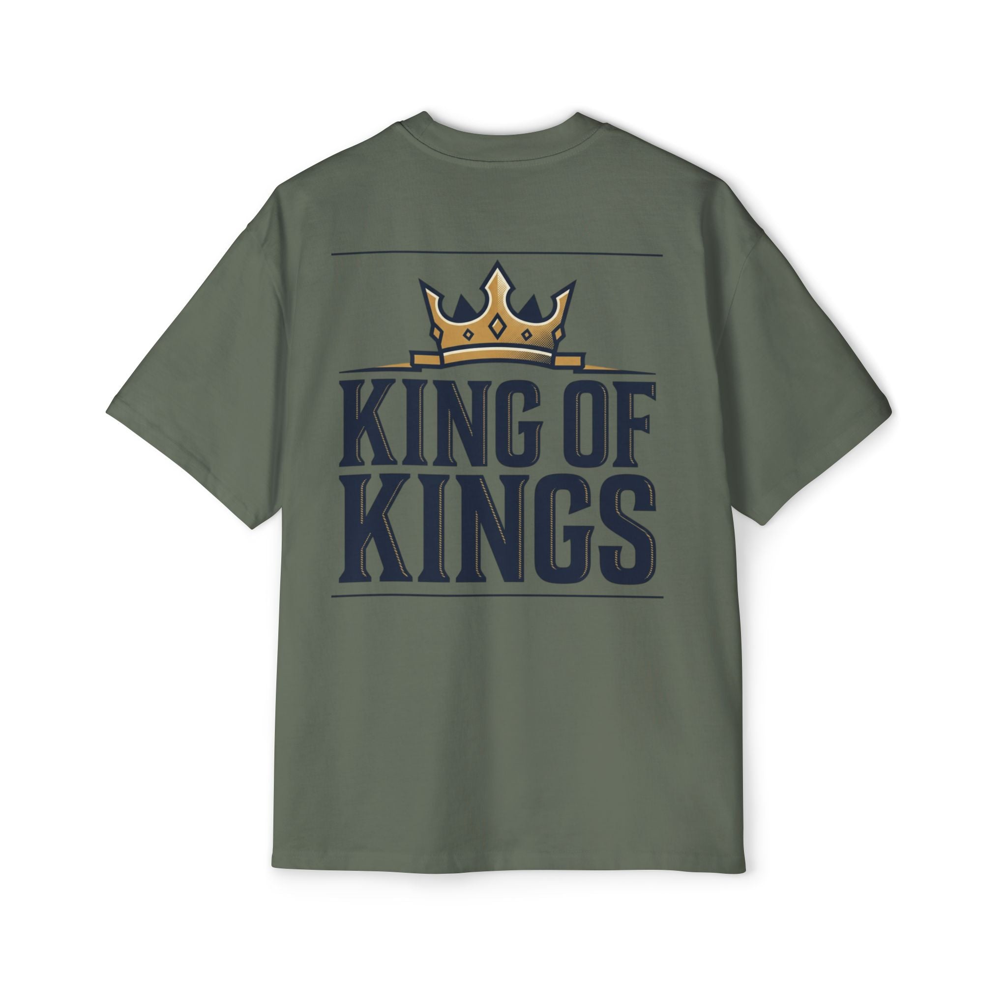 King of Kings Tee — Men's Oversized Graphic T-Shirt with Crown Design