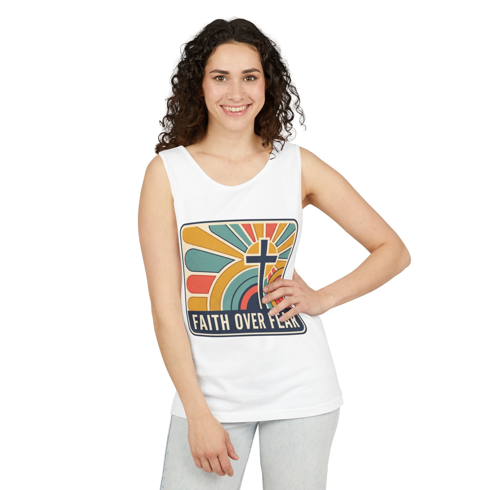 Faith over Fear tank top | Christian faith apparel