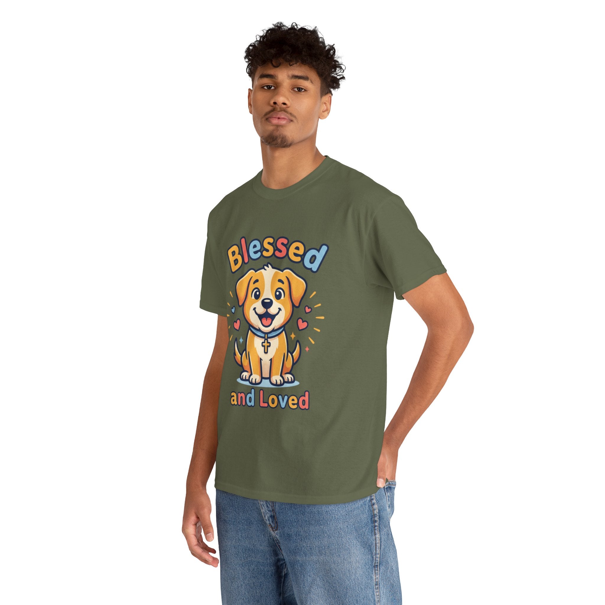 Blessed and Loved Puppy T-Shirt — Cute Dog Graphic Tee for Pet Lovers