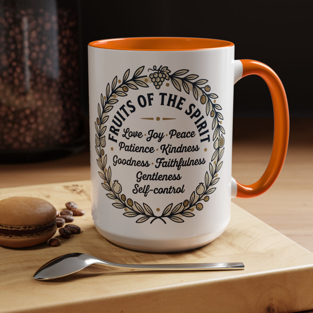 Fruits of the spirit Script Mug | Accent Coffee Mug