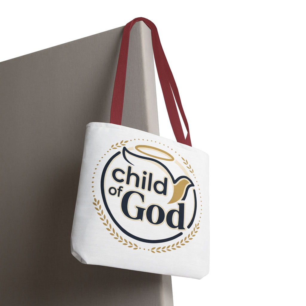 Child of God Tote Bag — All-Over Print Christian Canvas Tote