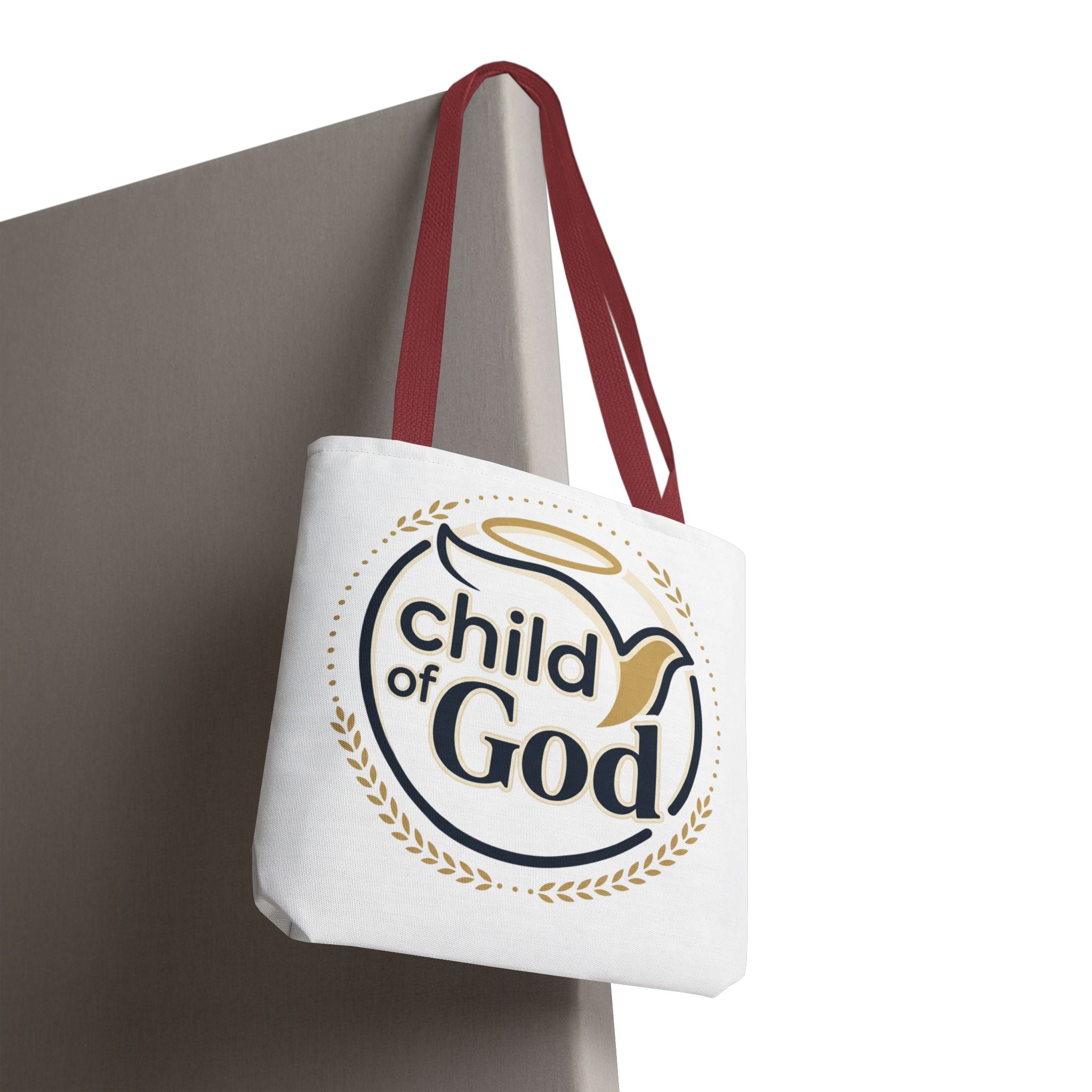 Child of God Tote Bag — All-Over Print Christian Canvas Tote
