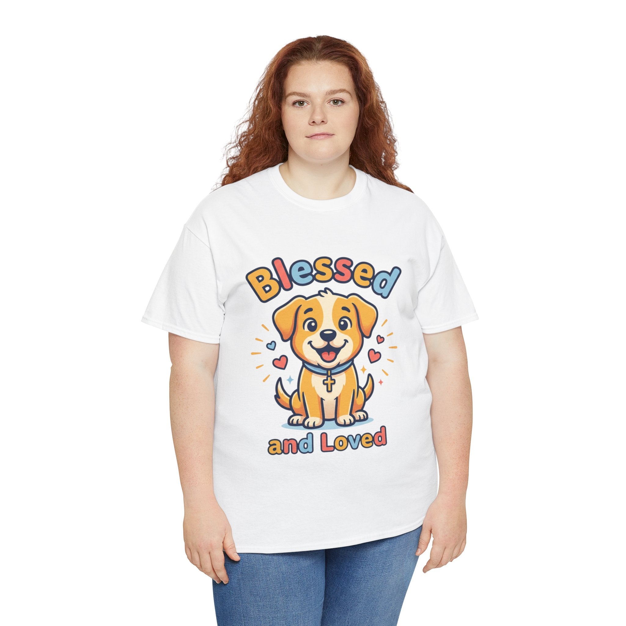 Blessed and Loved Puppy T-Shirt — Cute Dog Graphic Tee for Pet Lovers
