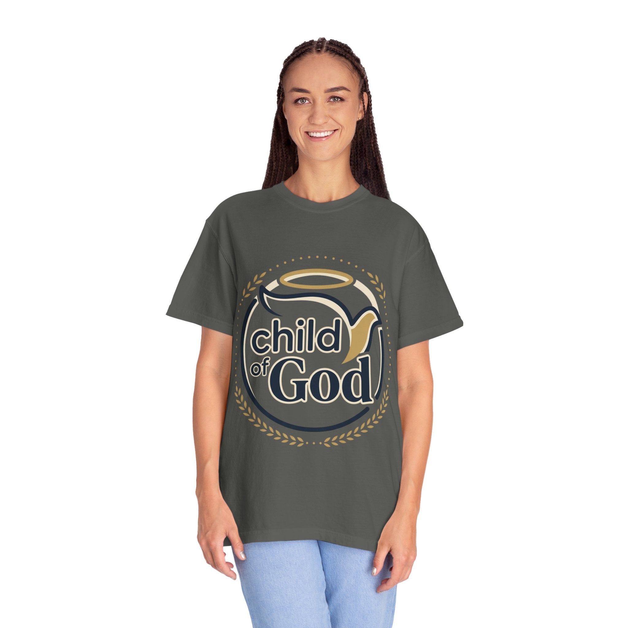 Child of God T‑Shirt — Faith Christian Tee with Dove & Halo