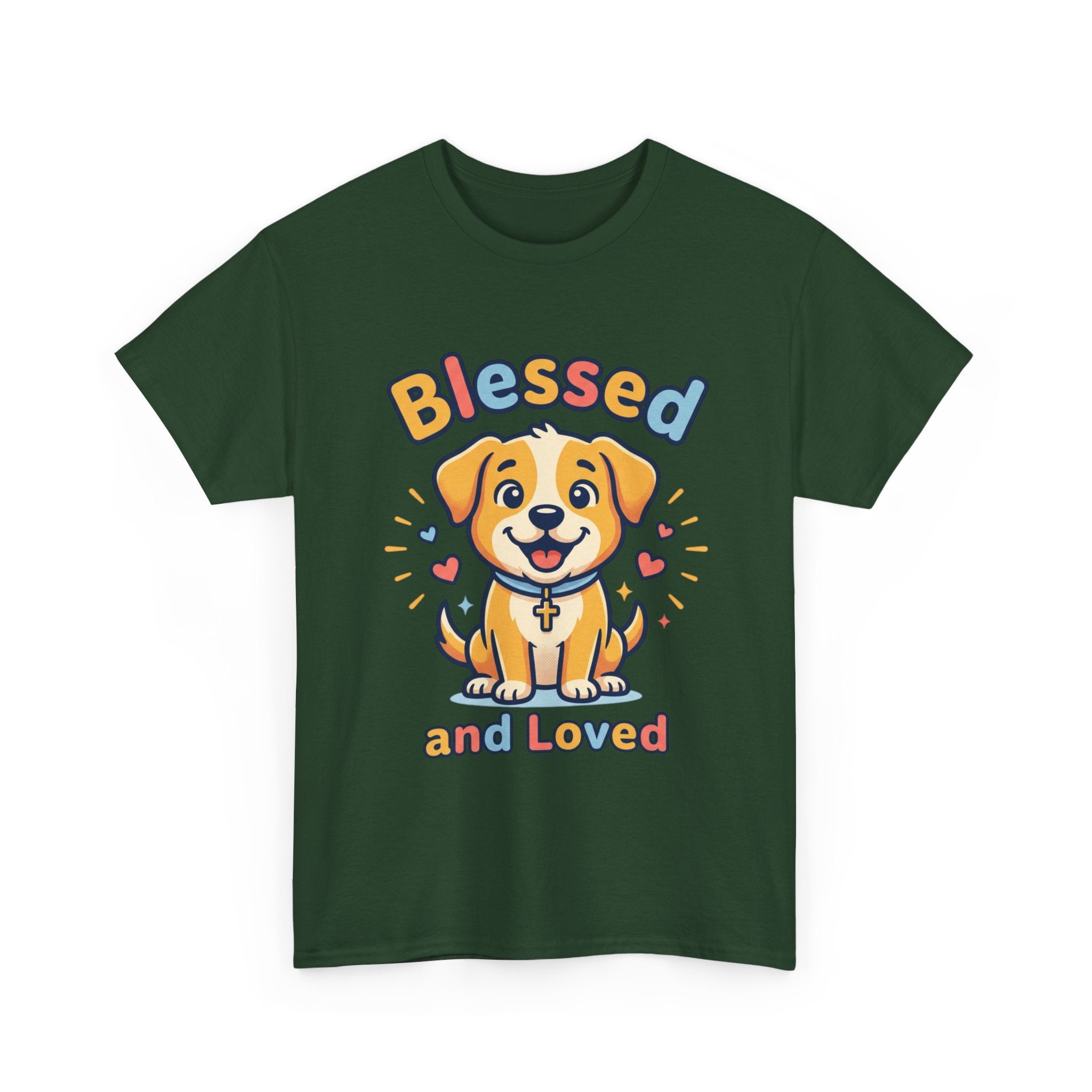 Blessed and Loved Puppy T-Shirt — Cute Dog Graphic Tee for Pet Lovers