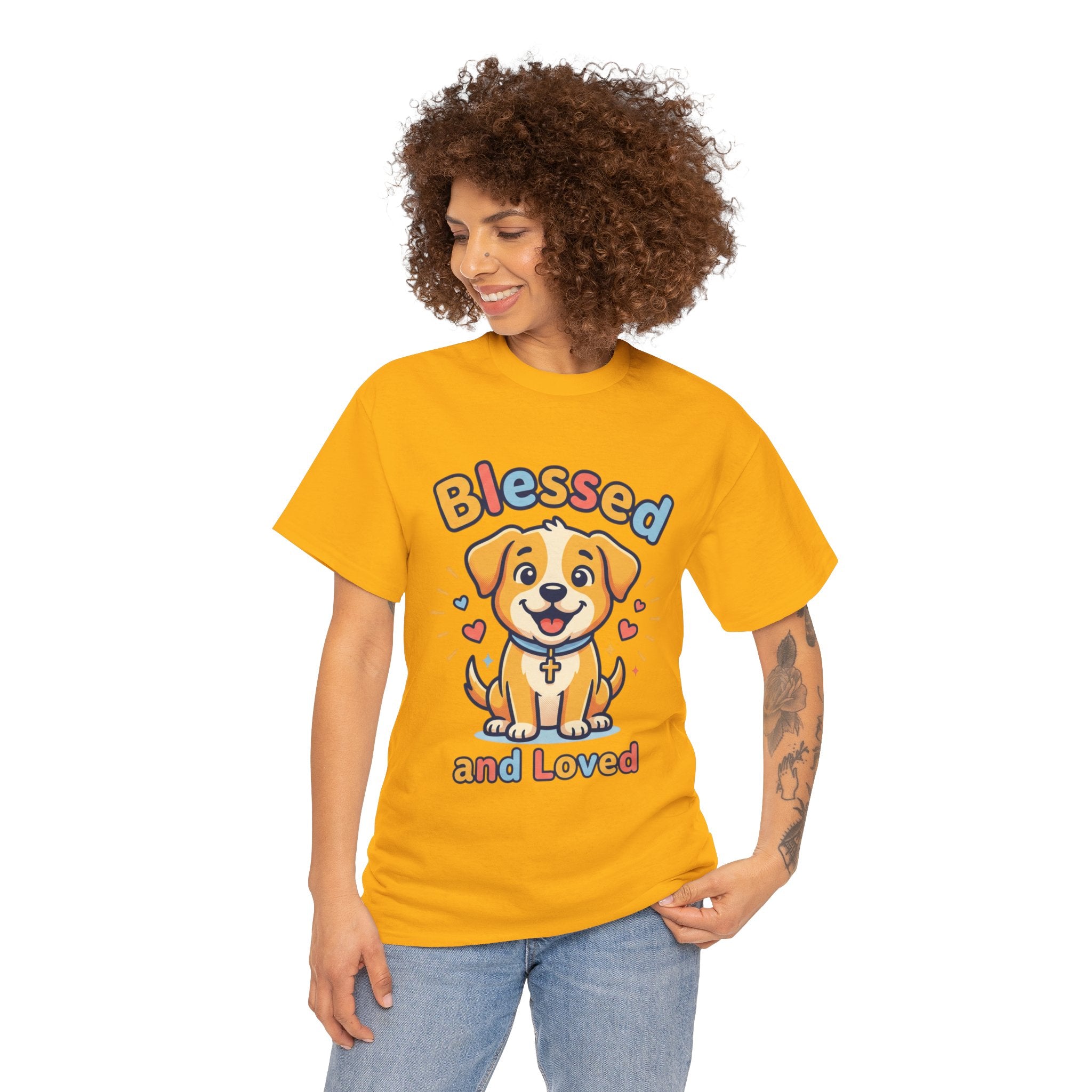 Blessed and Loved Puppy T-Shirt — Cute Dog Graphic Tee for Pet Lovers