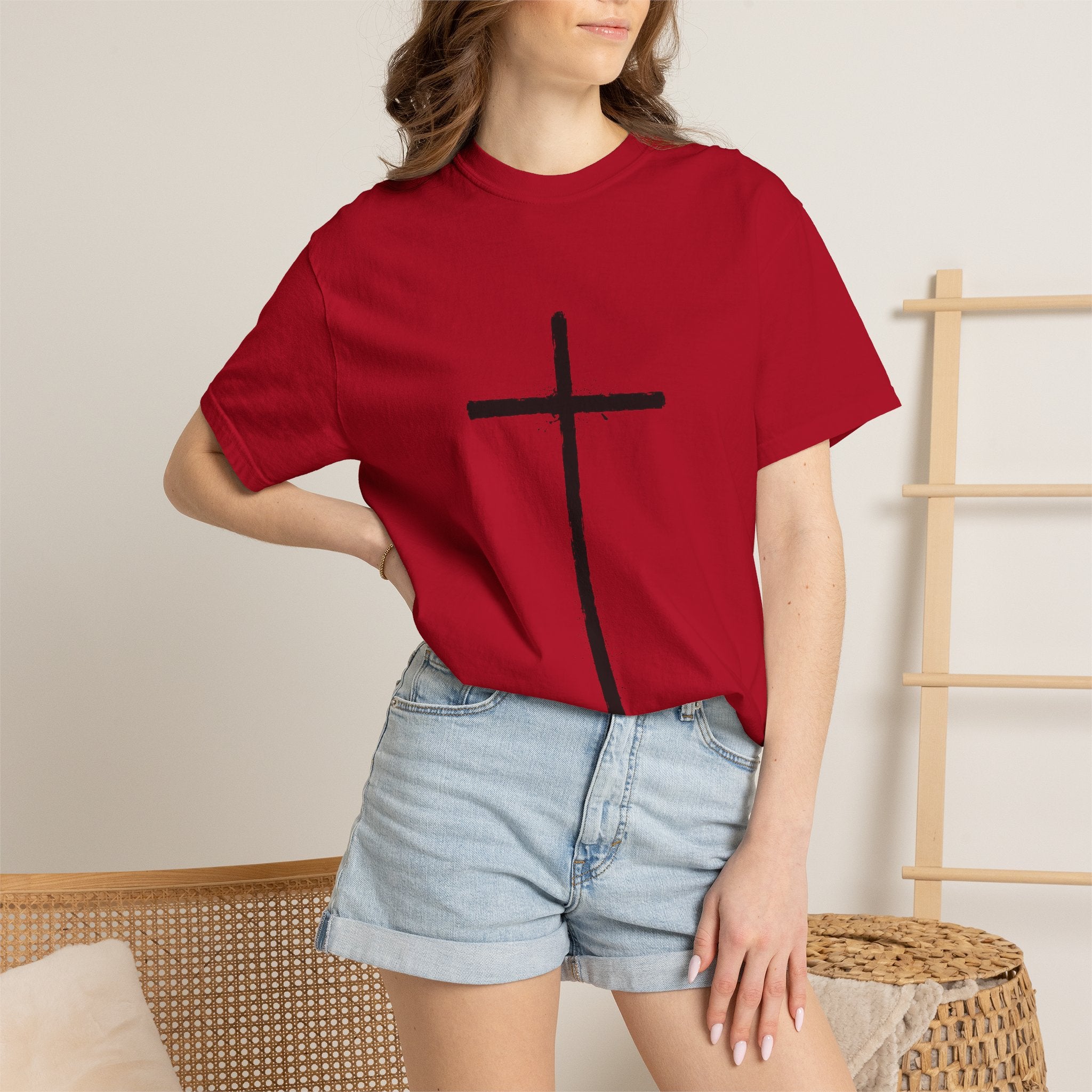 Cross T-shirt | Religious Gothic Faith Design