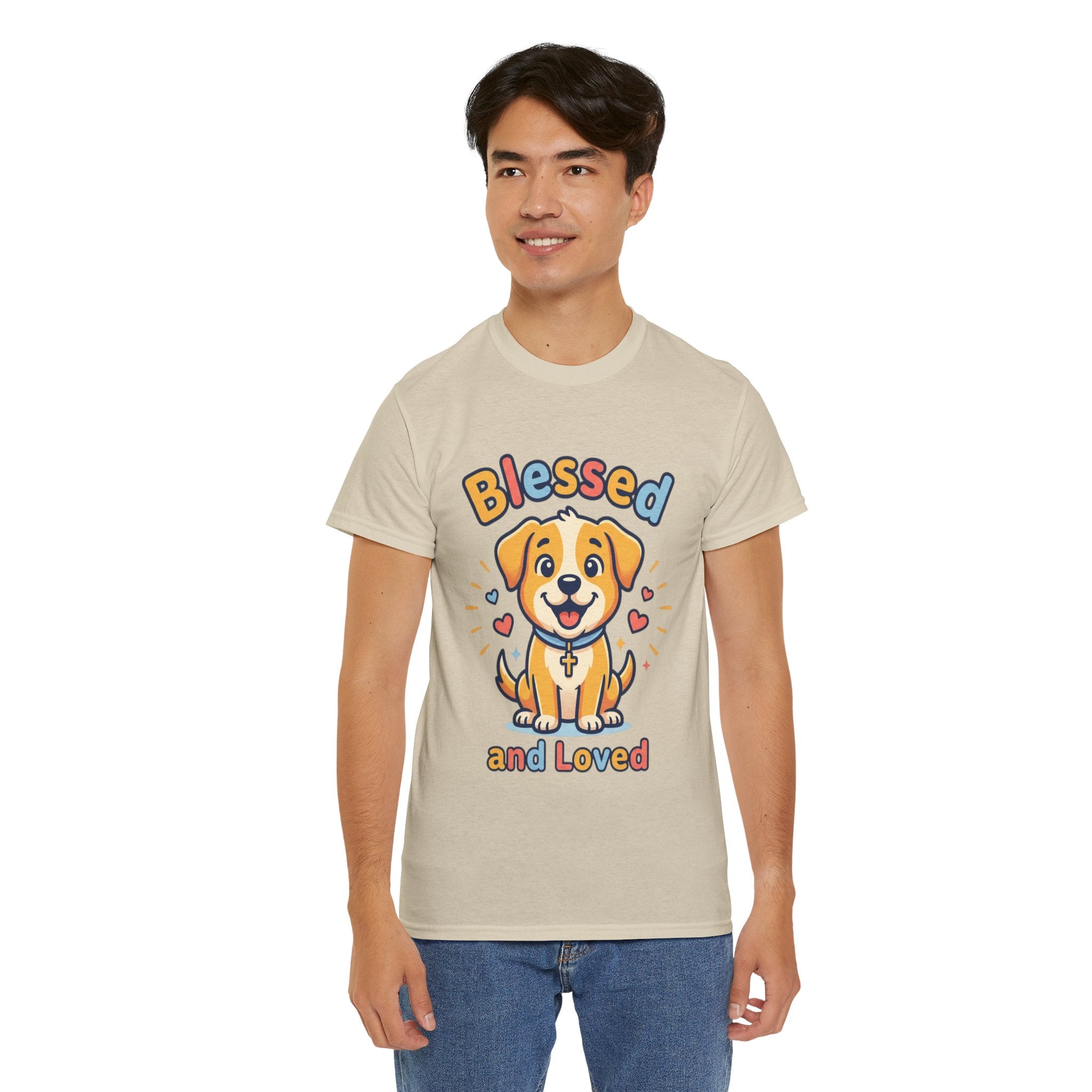 Blessed and Loved Puppy T-Shirt — Cute Dog Graphic Tee for Pet Lovers