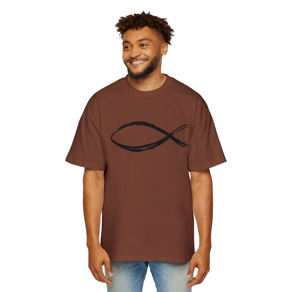 Fish Christian Symbol| Grunge Christian Tee