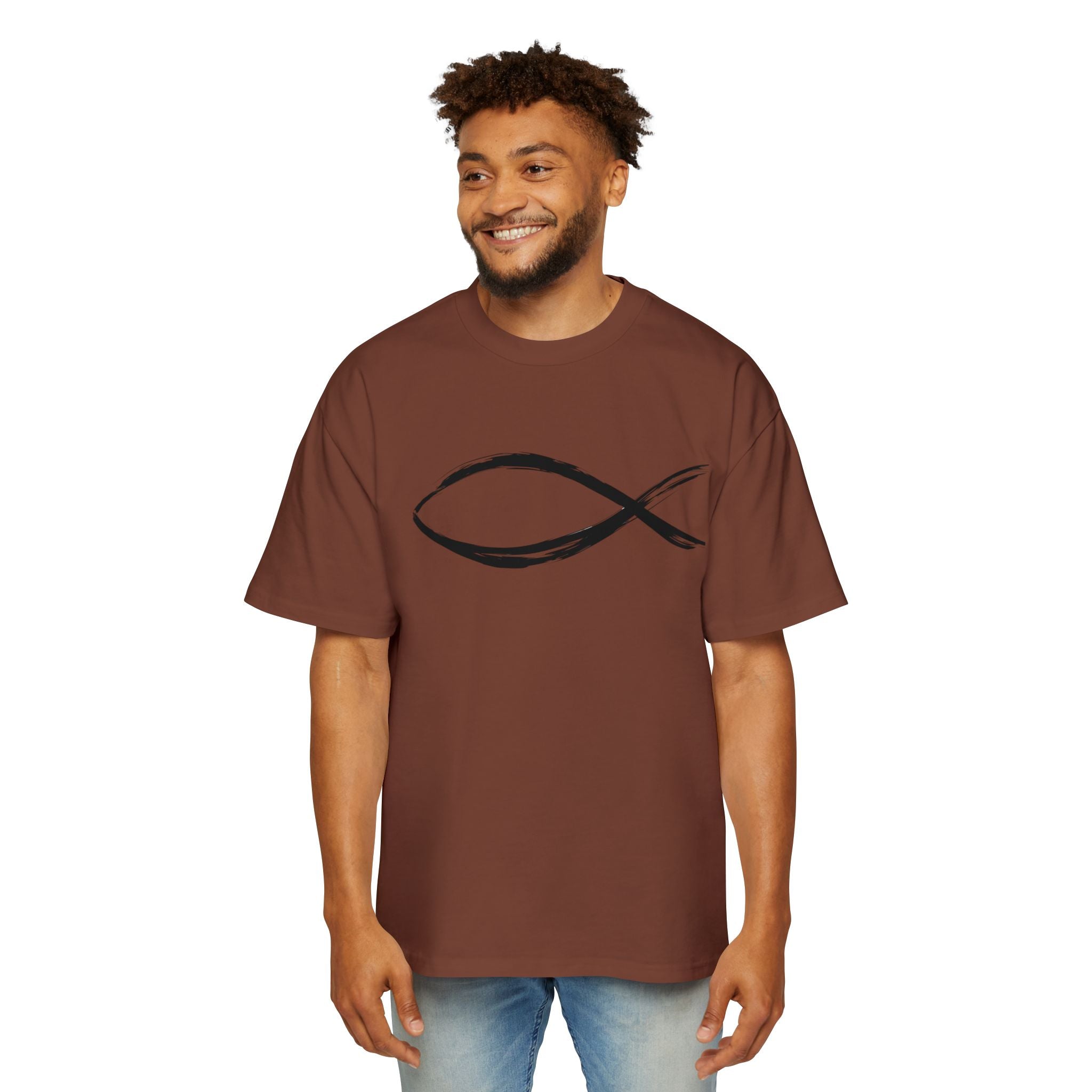 Fish Christian Symbol| Grunge Christian Tee