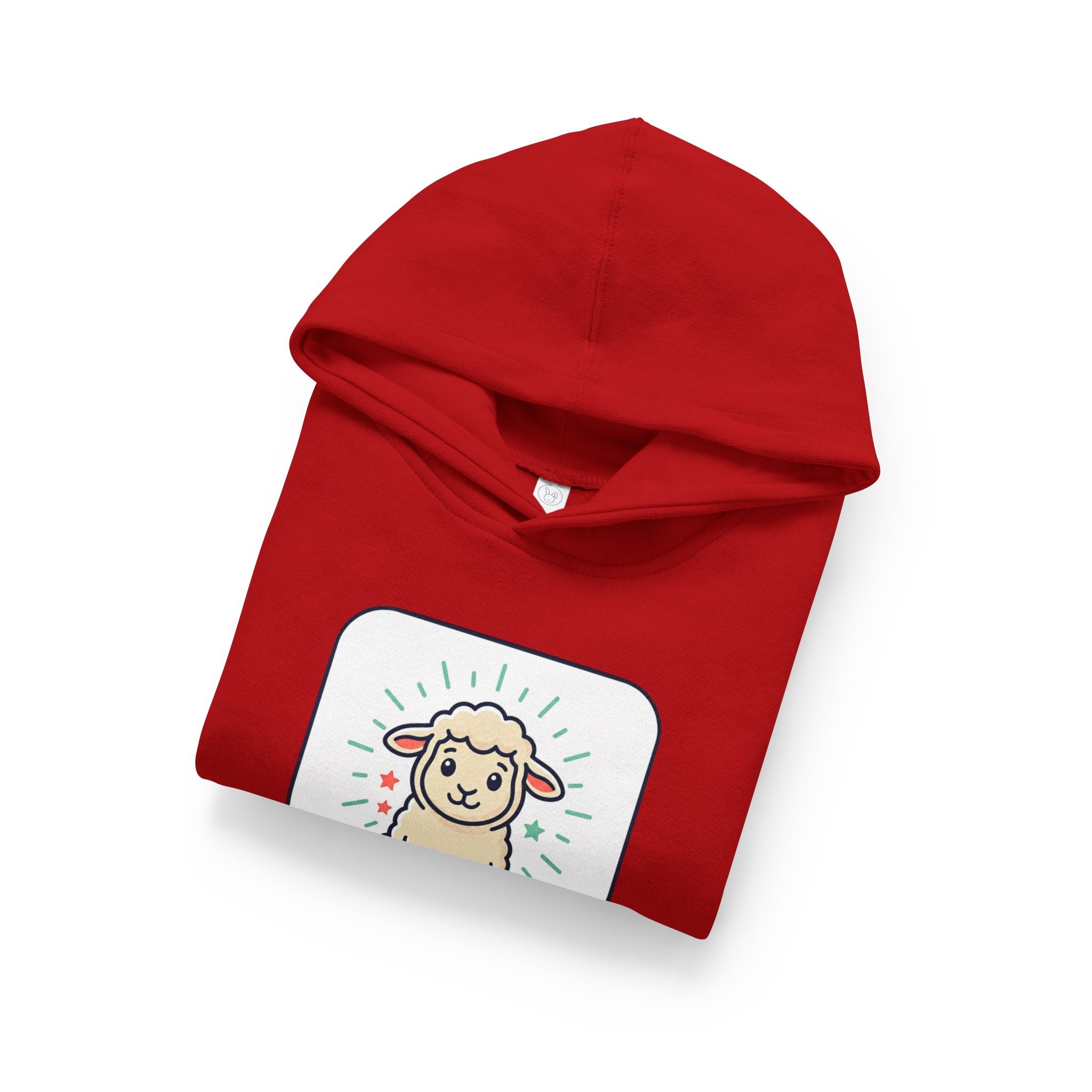 Loved & Blessed Lamb toddler hoodie | Cute lamb illustration pullover