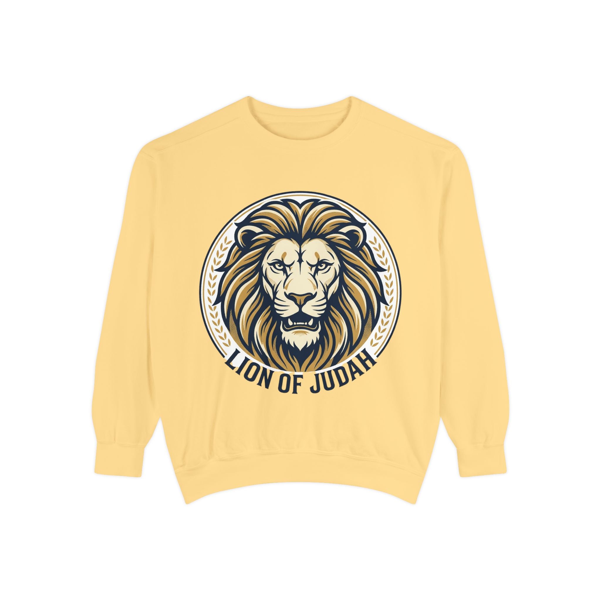 Lion of Judah Sweatshirt — Religious Lion Graphic Crewneck