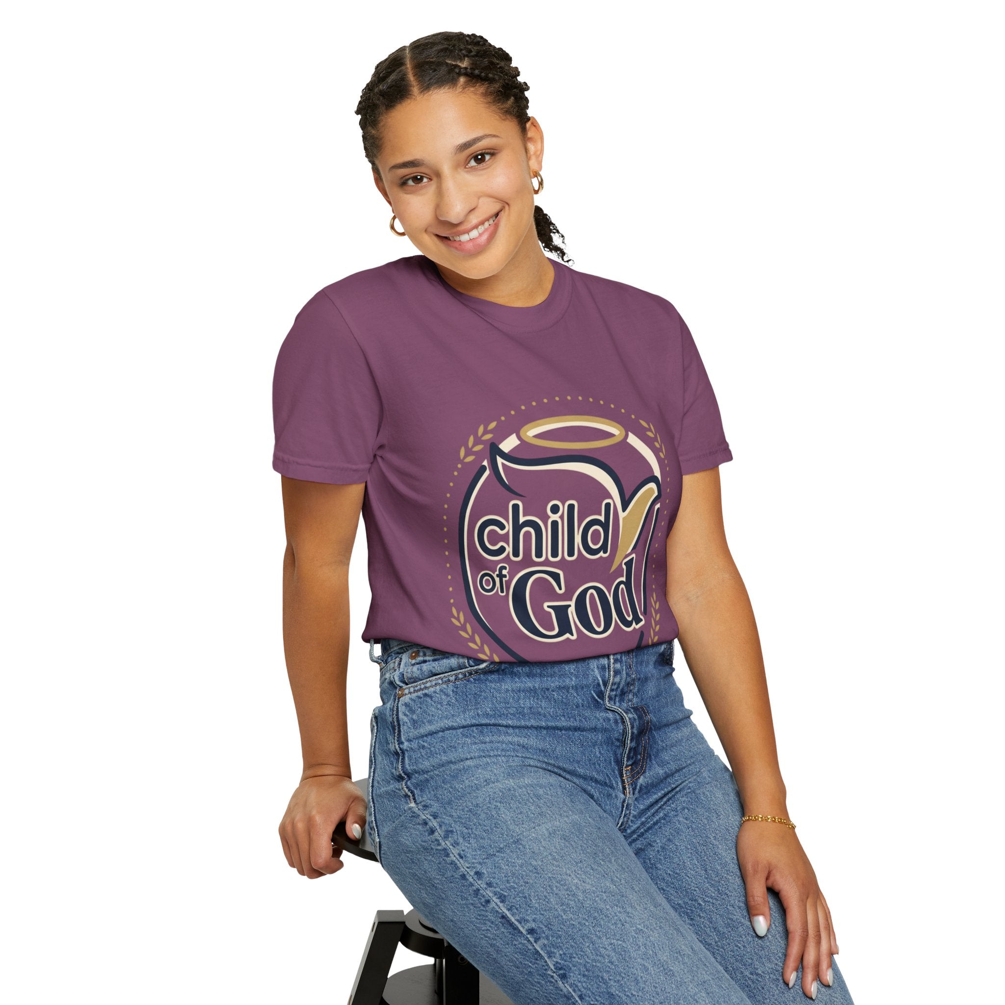 Child of God T‑Shirt — Faith Christian Tee with Dove & Halo