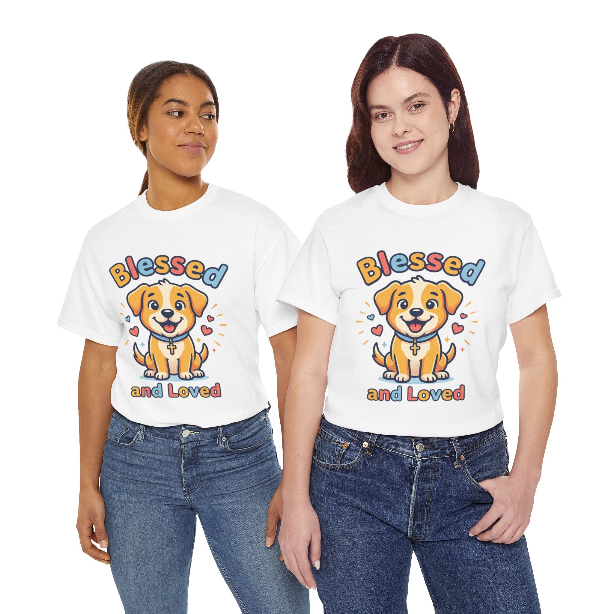 Blessed and Loved Puppy T-Shirt — Cute Dog Graphic Tee for Pet Lovers