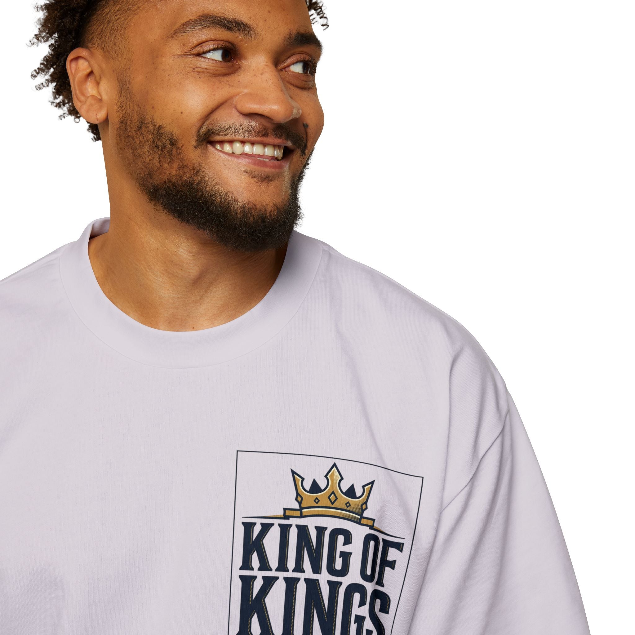 King of Kings Tee — Men's Oversized Graphic T-Shirt with Crown Design