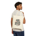 God Is Still Writing My Story Tote | Christian encouragement, pastel retro groovy