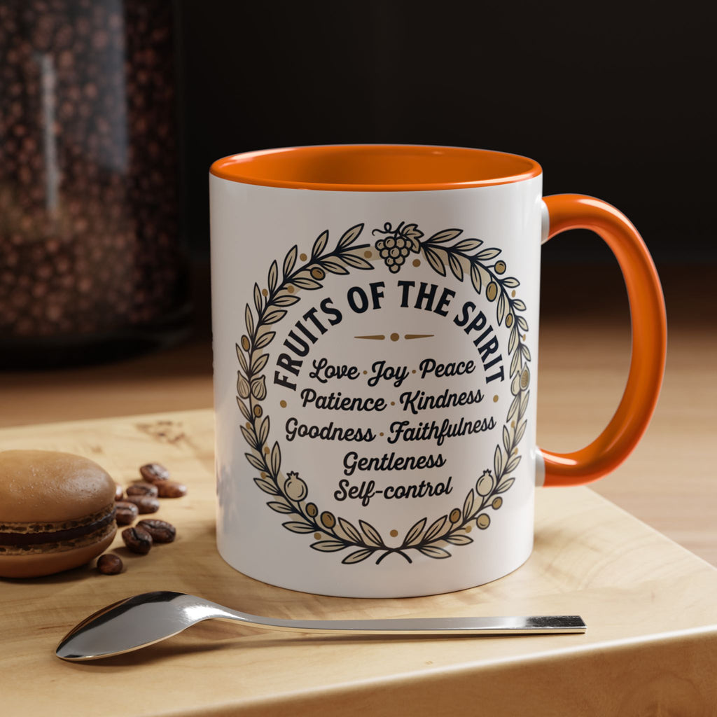Fruits of the spirit Script Mug | Accent Coffee Mug