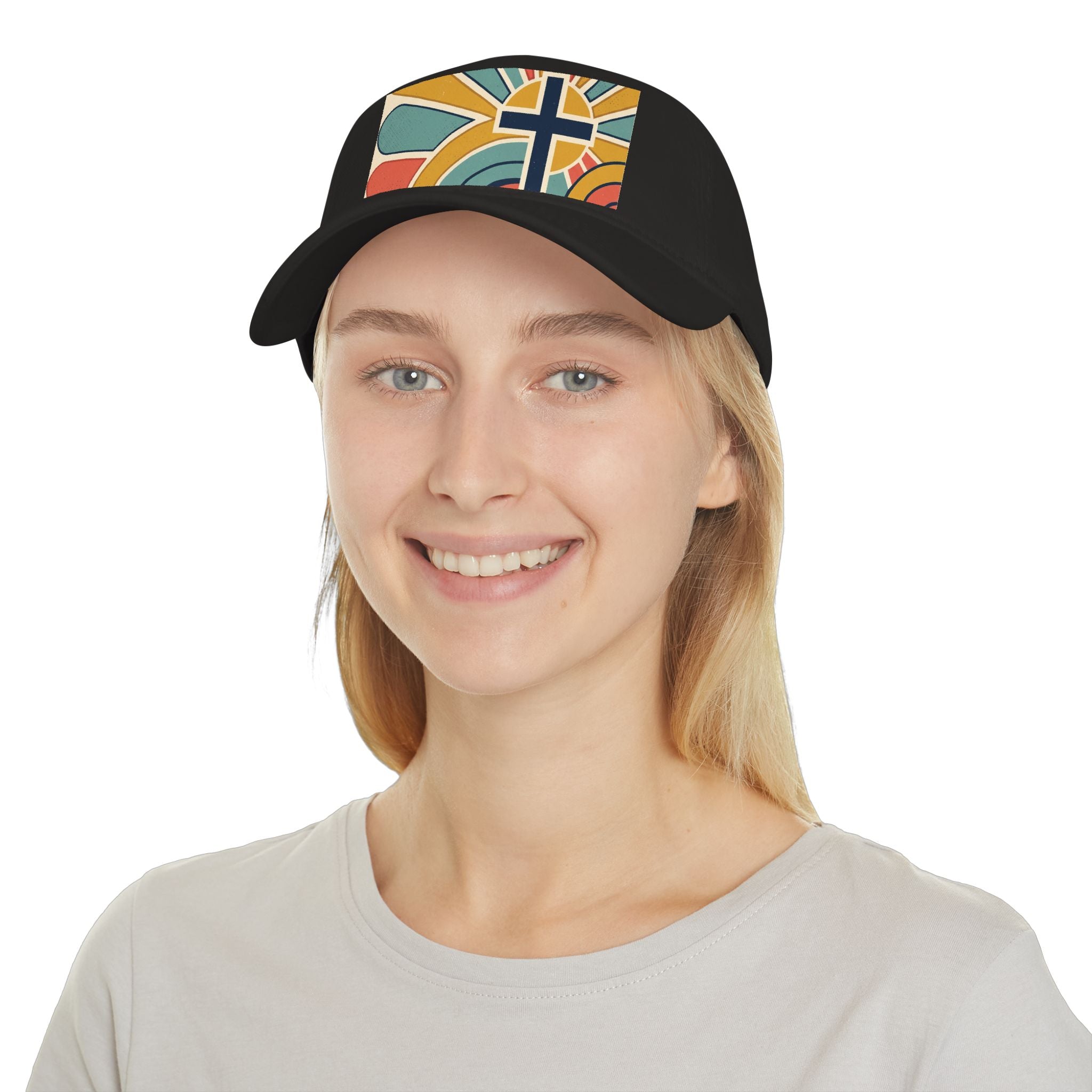 Retro cross Baseball Cap | Christian Faith Hat, Scripture Inspired
