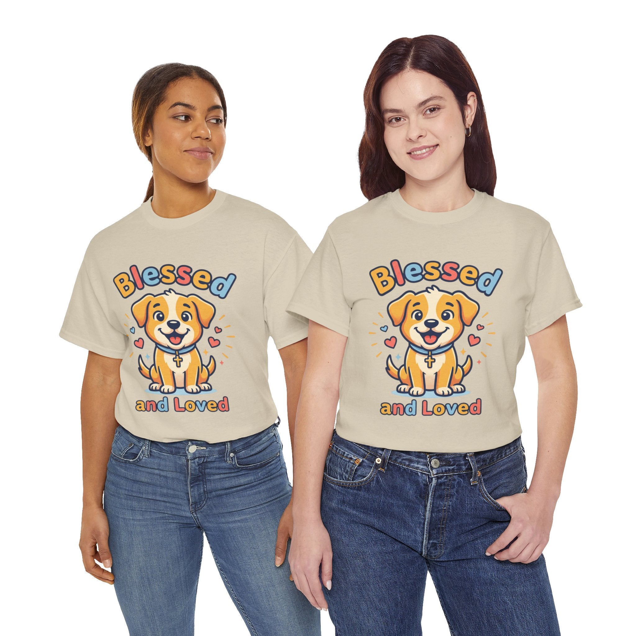 Blessed and Loved Puppy T-Shirt — Cute Dog Graphic Tee for Pet Lovers