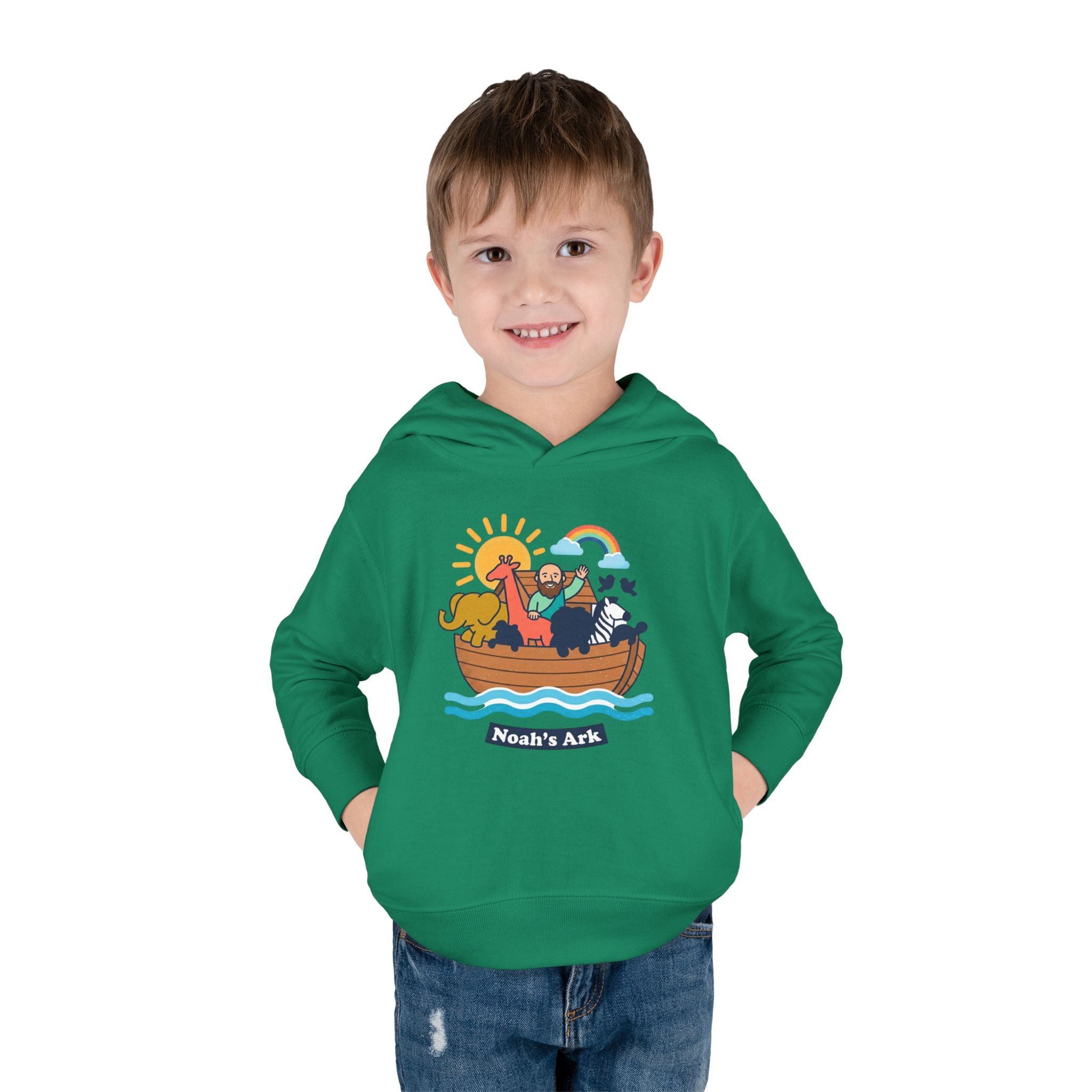 Noah's ark toddler hoodie | cute illustration pullover