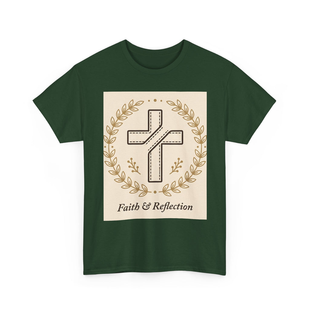 Faith & Reflection Cross T-Shirt | Christian Scripture Tee