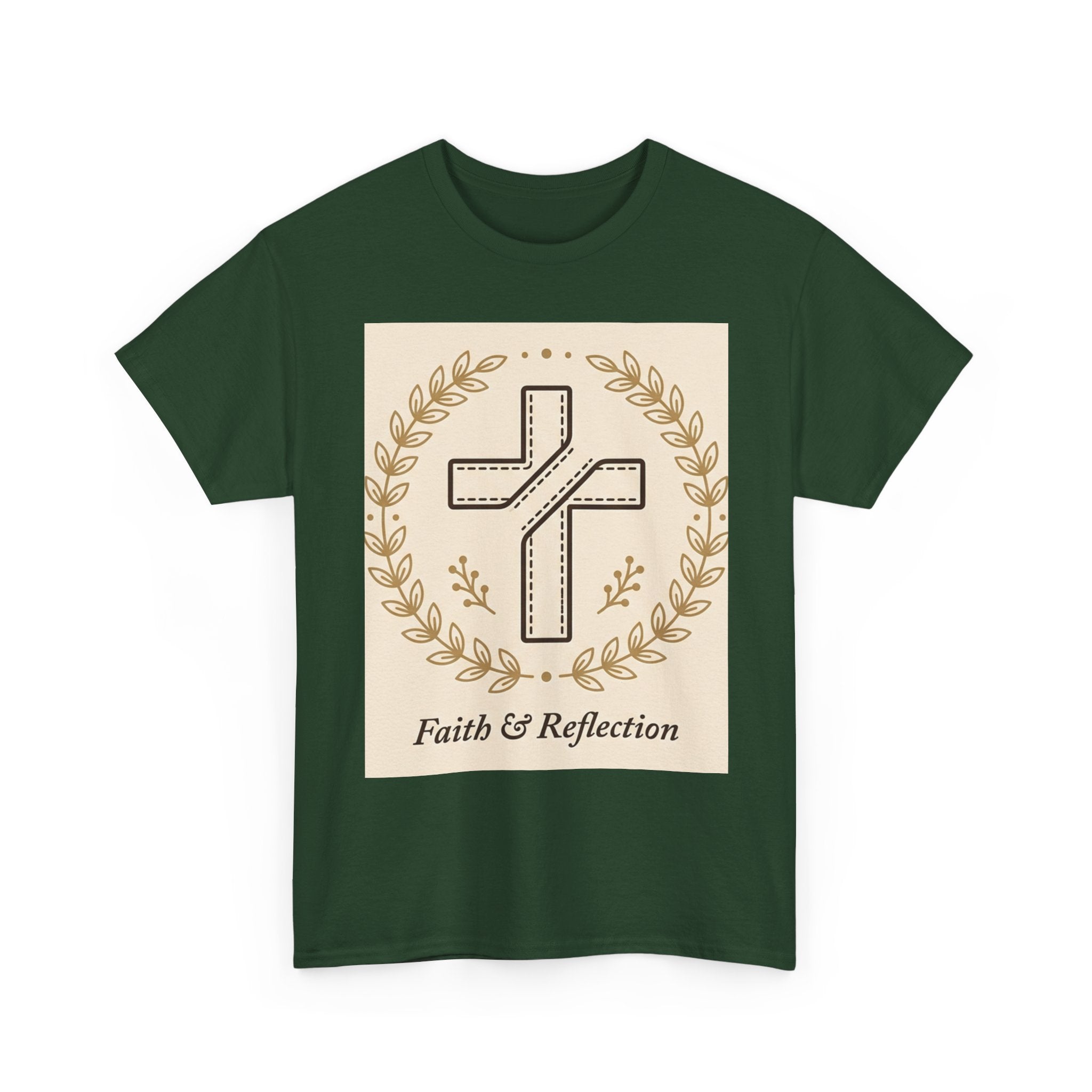 Faith & Reflection Cross T-Shirt | Christian Scripture Tee