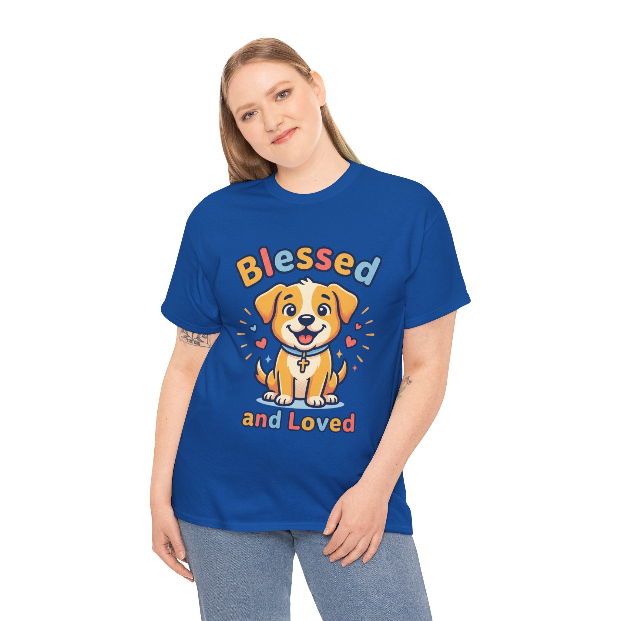 Blessed and Loved Puppy T-Shirt — Cute Dog Graphic Tee for Pet Lovers