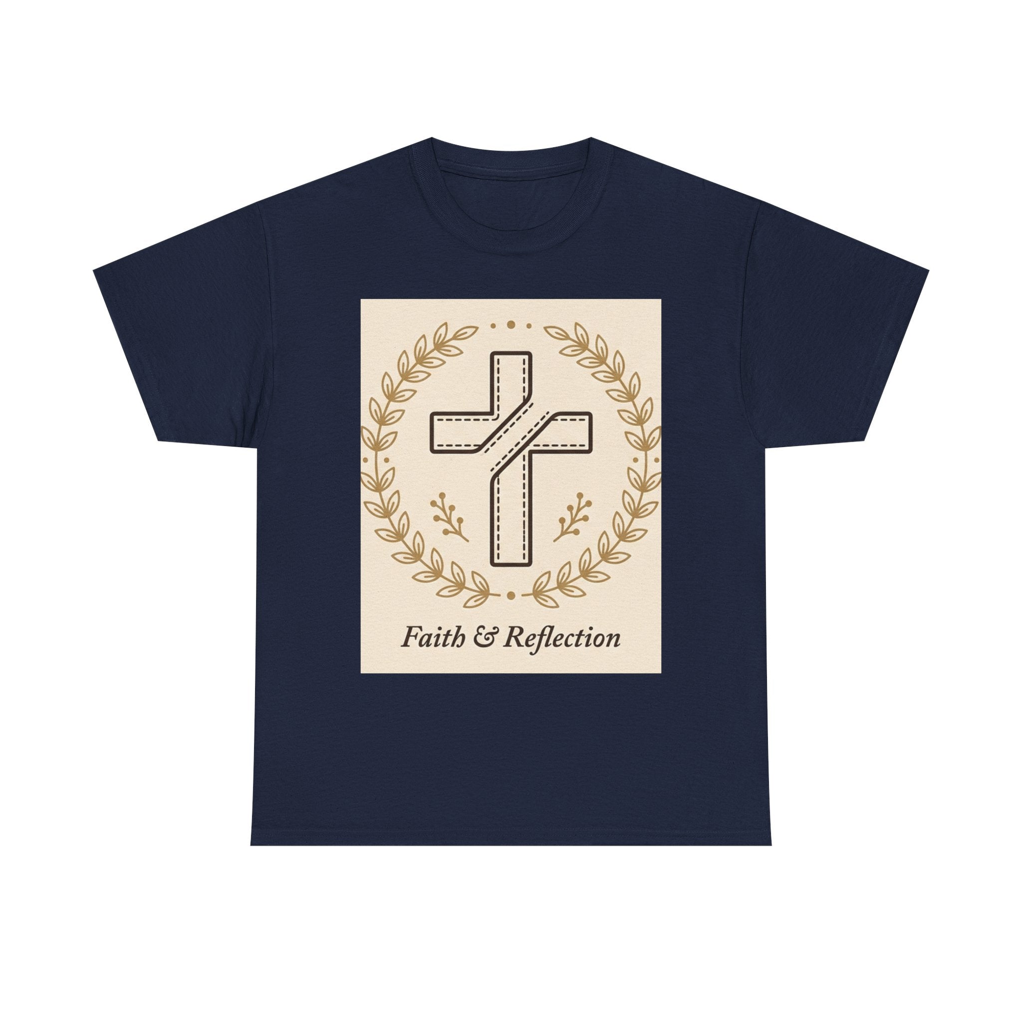 Faith & Reflection Cross T-Shirt | Christian Scripture Tee