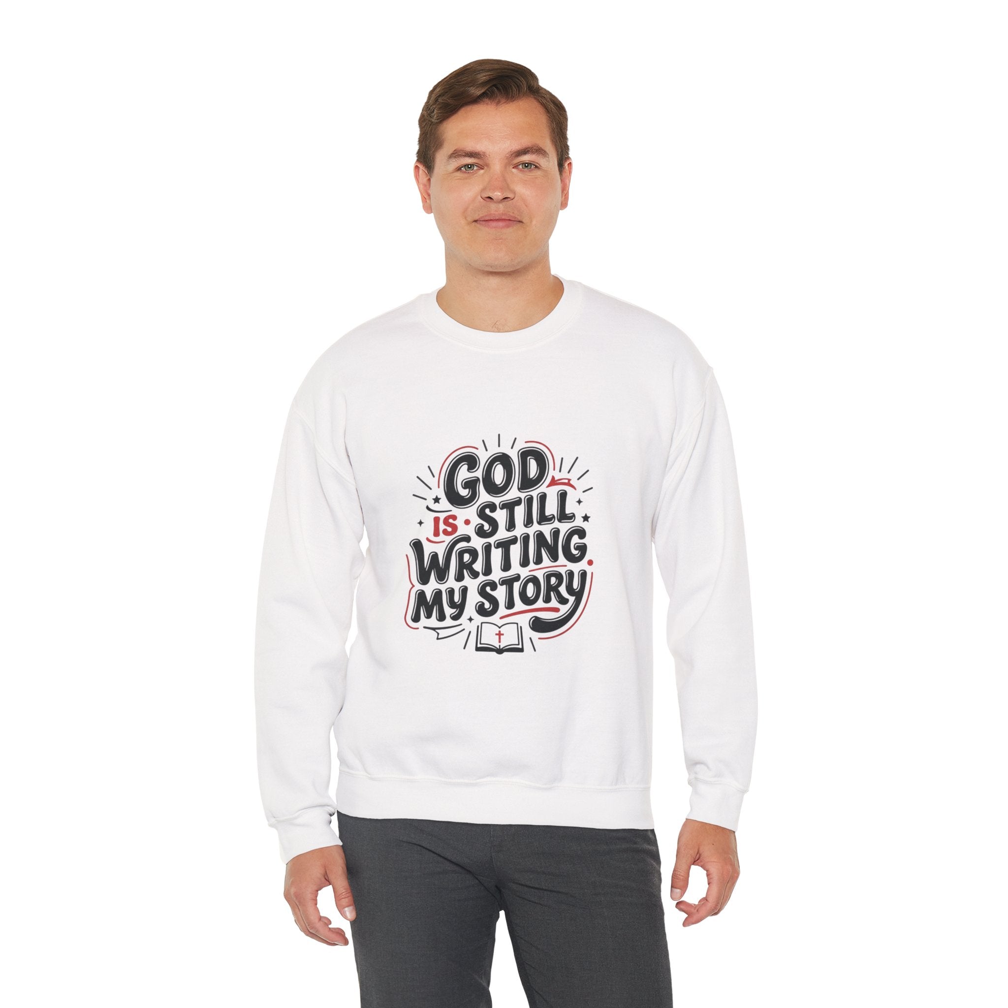 God Is Still Writing My Story Sweatshirt | Christian encouragement, groovy scripture