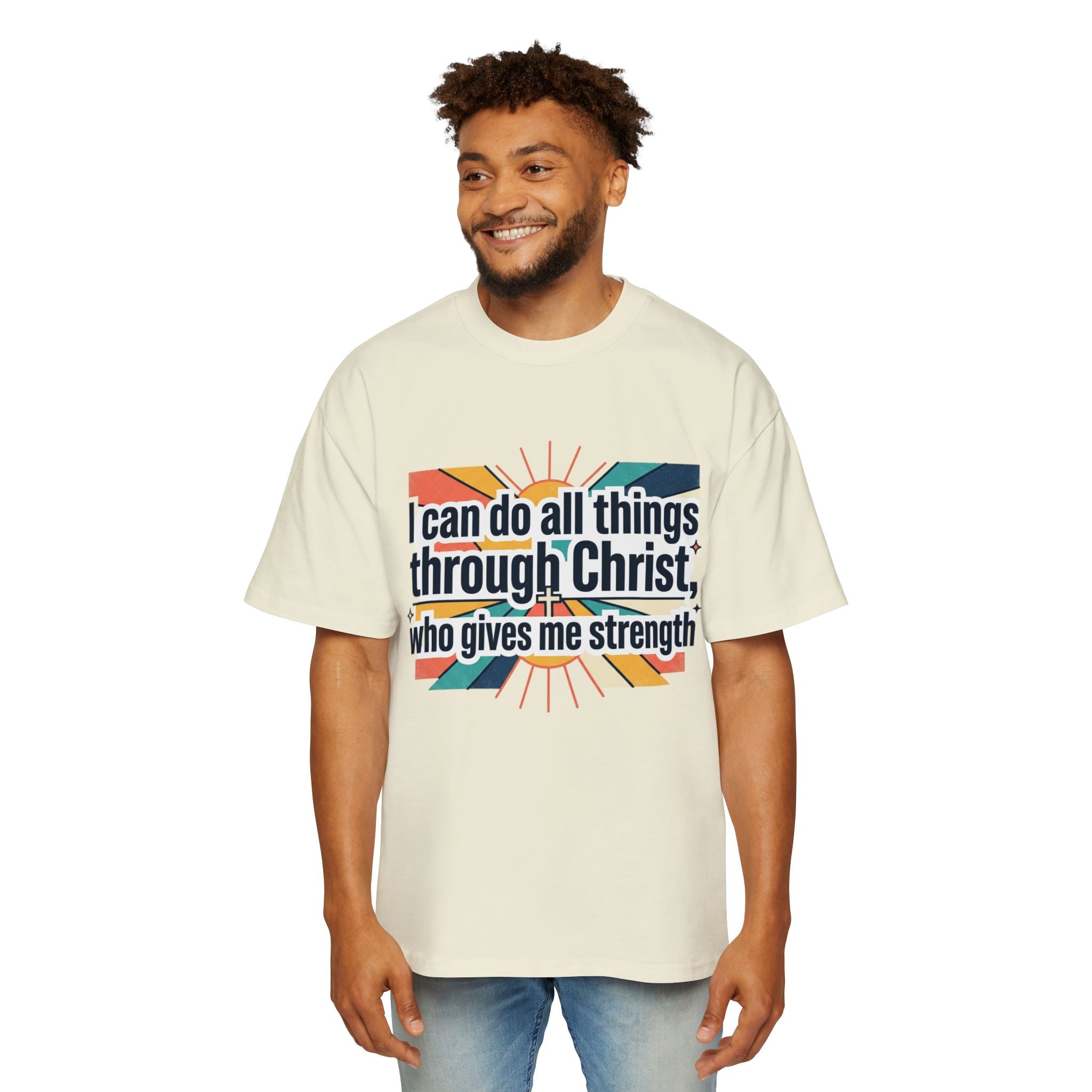 I can do all things through Christ who gives me strength T-Shirt | Grunge Christian Tee