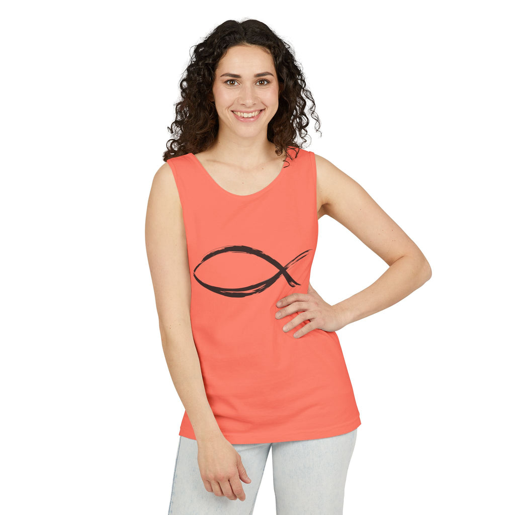 Fish Symbal tank top | Christian faith apparel
